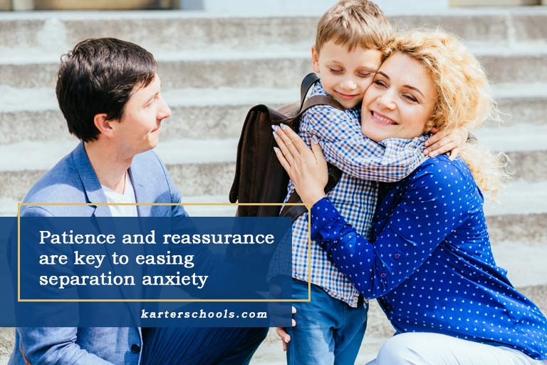 Patience and reassurance are key to easing separation anxiety